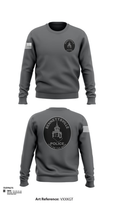 Bennettsville Police 90771724 Crew Neck Sweatshirt - 2