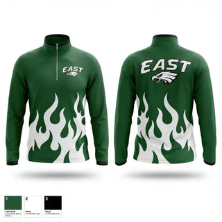 Quarter Zip Jacket, East Henderson High School, Track & Field, Teamtime, Team time, sublimation, custom sports apparel, team uniforms, spirit wear, spiritwear, sports uniforms, custom shirts, team store, custom team store, fundraiser sports, apparel fundraiser