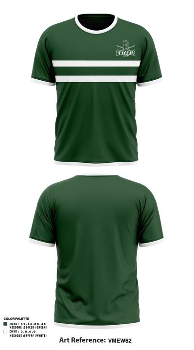 Batavia Boys Golf 2468118 Short Sleeve Performance Shirt - 1