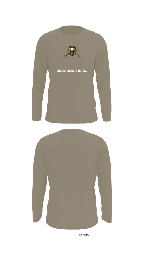 Long Sleeve Performance Shirt, HHC 1ST BN 65TH INF REG, , Teamtime, Team time, sublimation, custom sports apparel, team uniforms, spirit wear, spiritwear, sports uniforms, custom shirts, team store, custom team store, fundraiser sports, apparel fundraiser