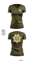 Prentiss county sheriff department 33120576 Women's Short Sleeve V-neck Shirt - 25