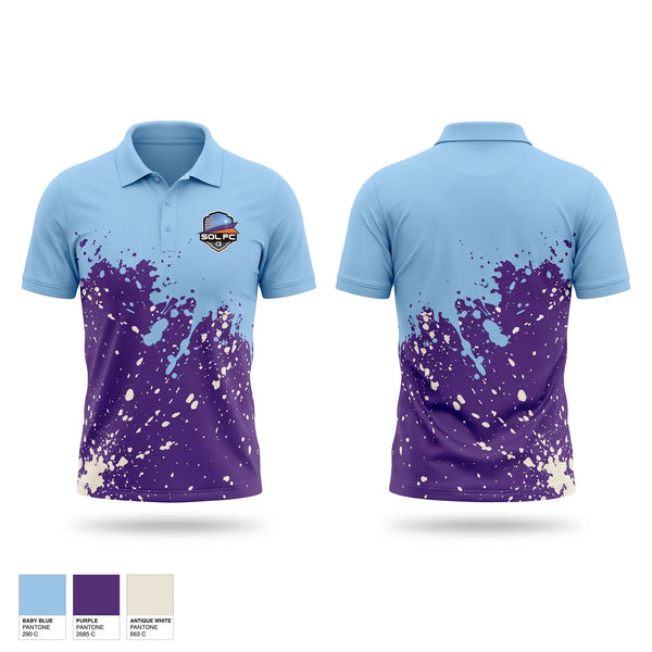 Short Sleeve Performance Polo, Sol FC, Men's Soccer, Teamtime, Team time, sublimation, custom sports apparel, team uniforms, spirit wear, spiritwear, sports uniforms, custom shirts, team store, custom team store, fundraiser sports, apparel fundraiser