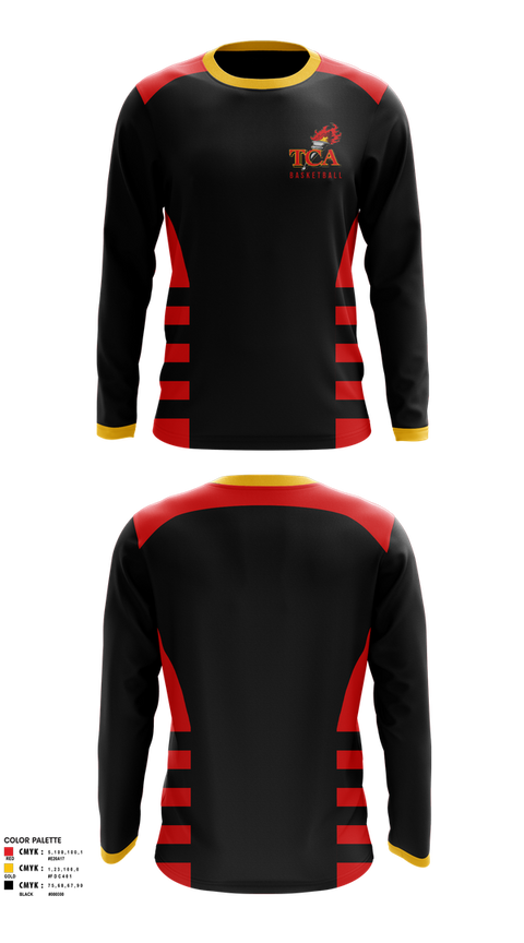 Long Sleeve Performance Shirt, Torches, Men's Basketball, Teamtime, Team time, sublimation, custom sports apparel, team uniforms, spirit wear, spiritwear, sports uniforms, custom shirts, team store, custom team store, fundraiser sports, apparel fundraiser