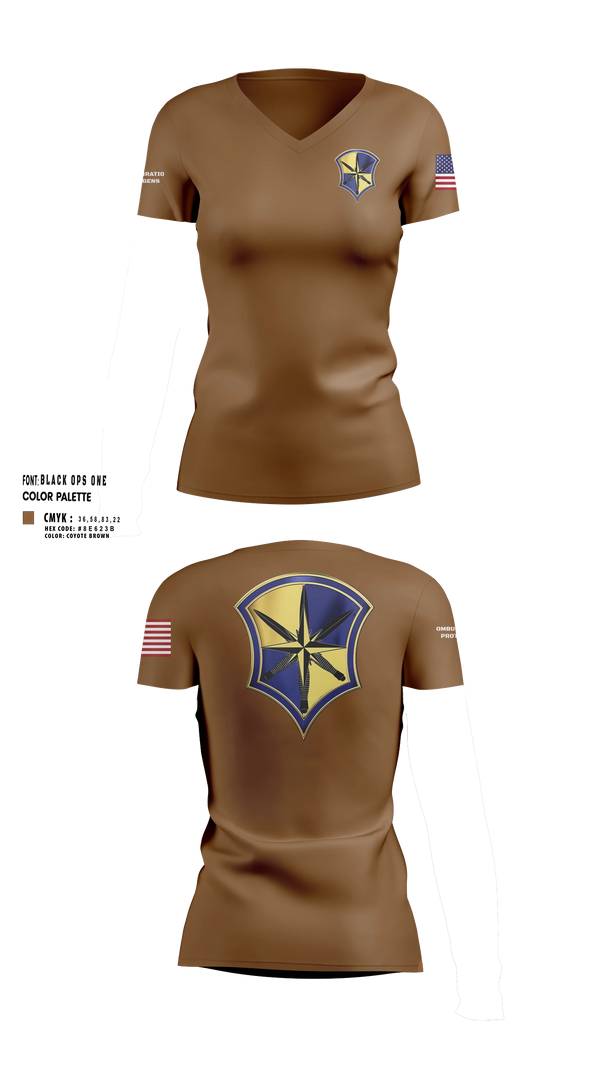 Womens Short Sleeve Vneck Shirt, AOSD, Army, Teamtime, Team time, sublimation, custom sports apparel, team uniforms, spirit wear, spiritwear, sports uniforms, custom shirts, team store, custom team store, fundraiser sports, apparel fundraiser