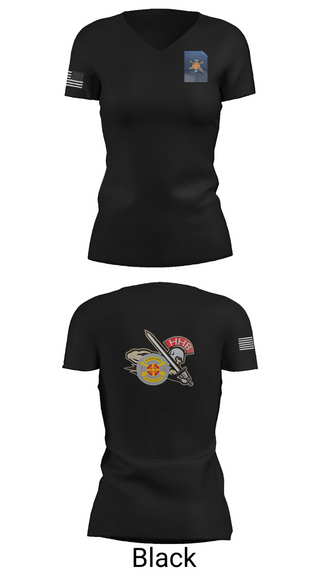 Womens Short Sleeve Vneck Shirt, HHB, 428th Field Artillery Brigade, , Teamtime, Team time, sublimation, custom sports apparel, team uniforms, spirit wear, spiritwear, sports uniforms, custom shirts, team store, custom team store, fundraiser sports, apparel fundraiser