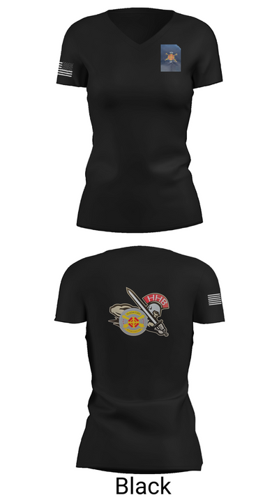 HHB, 428th Field Artillery Brigade 81466610 Women's Short Sleeve V-neck Shirt - 28