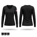 Pasadena Police Department Honor Guard 95356527 Women's Long Sleeve V-neck Shirt - 1