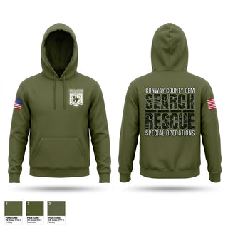 Hoodie, Conway County OEM Rescue, EMS/EMT, Teamtime, Team time, sublimation, custom sports apparel, team uniforms, spirit wear, spiritwear, sports uniforms, custom shirts, team store, custom team store, fundraiser sports, apparel fundraiser