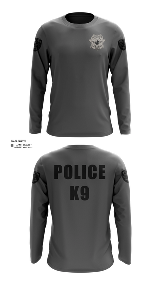 Long Sleeve Performance Shirt, K9, Police, Teamtime, Team time, sublimation, custom sports apparel, team uniforms, spirit wear, spiritwear, sports uniforms, custom shirts, team store, custom team store, fundraiser sports, apparel fundraiser