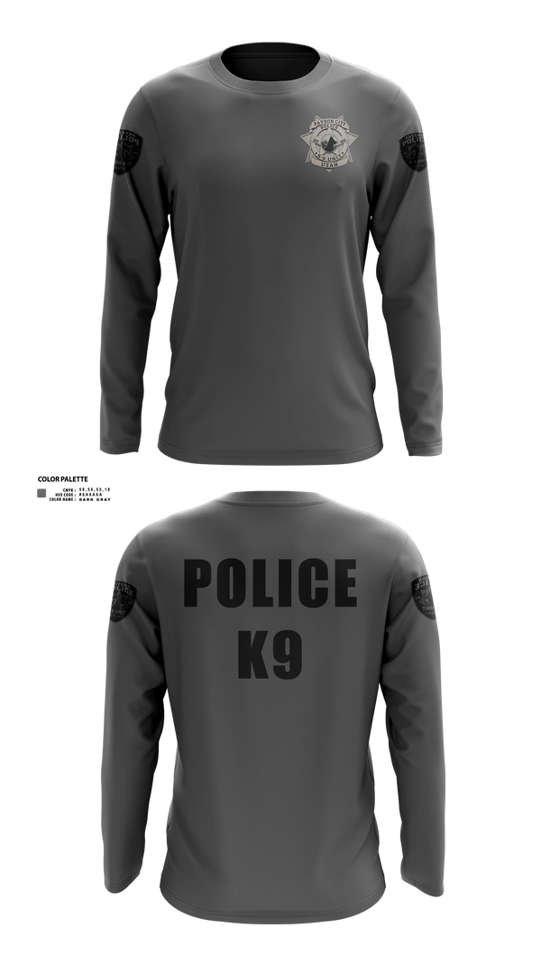 Long Sleeve Performance Shirt, K9, Police, Teamtime, Team time, sublimation, custom sports apparel, team uniforms, spirit wear, spiritwear, sports uniforms, custom shirts, team store, custom team store, fundraiser sports, apparel fundraiser