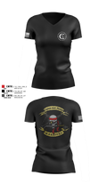 1st Battalion 2nd Marines Charlie Co Veteran 59013691 Women's Short Sleeve V-neck Shirt - 5