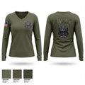 TGPD SWAT 81364615 Women's Long Sleeve V-neck Shirt - 1