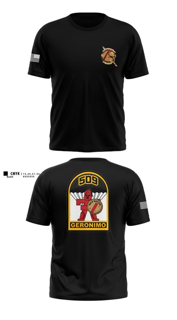Short Sleeve Performance Shirt, 3-509th Parachute Infantry BN Able Nation, , Teamtime, Team time, sublimation, custom sports apparel, team uniforms, spirit wear, spiritwear, sports uniforms, custom shirts, team store, custom team store, fundraiser sports, apparel fundraiser