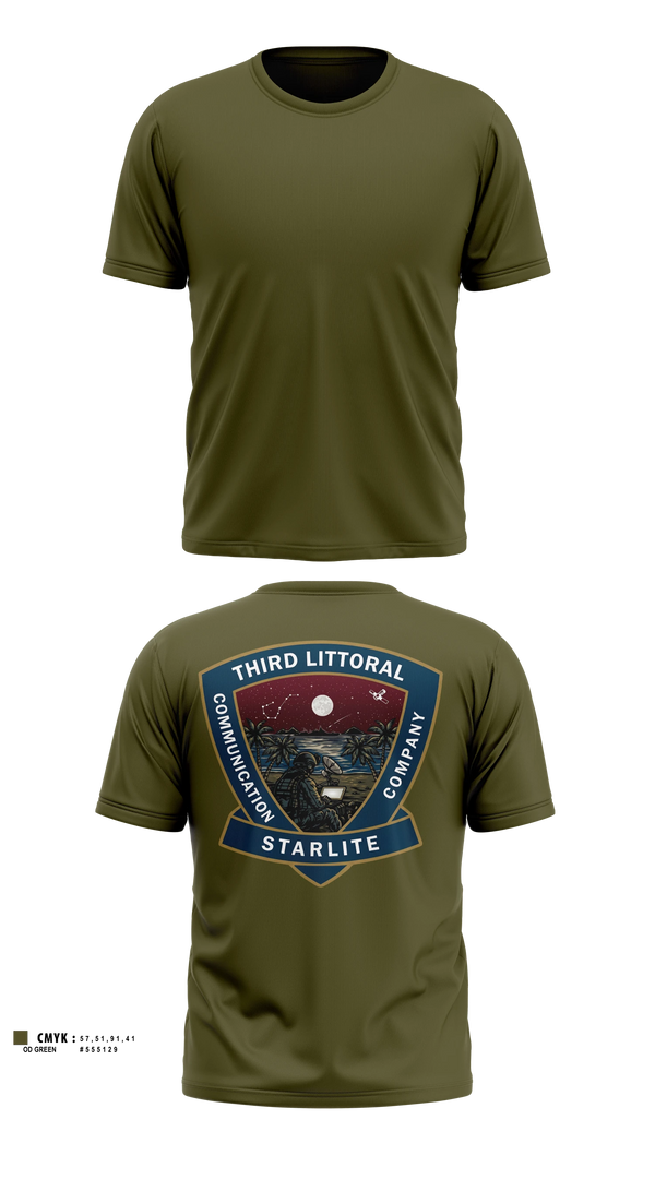 Old School Cotton Feel Shirt, 3d MLR, Communication Company, Marines, Teamtime, Team time, sublimation, custom sports apparel, team uniforms, spirit wear, spiritwear, sports uniforms, custom shirts, team store, custom team store, fundraiser sports, apparel fundraiser