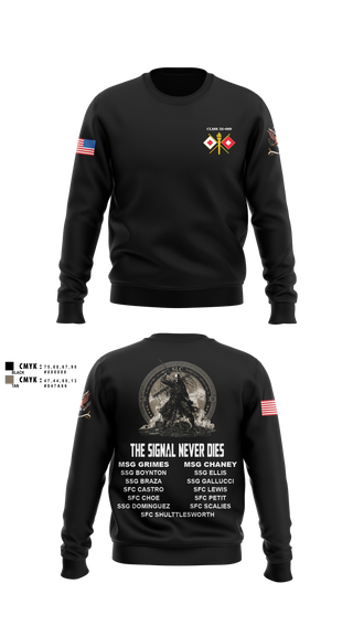 Crew Neck Sweatshirt, Senior Leaders Course FY26-009, Army, Teamtime, Team time, sublimation, custom sports apparel, team uniforms, spirit wear, spiritwear, sports uniforms, custom shirts, team store, custom team store, fundraiser sports, apparel fundraiser