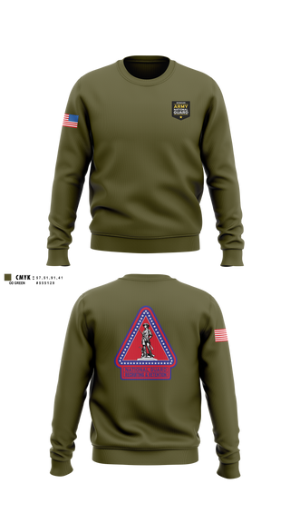 Crew Neck Sweatshirt, Missouri Army National Guard Recruiting and Retention Battalion, National Guard, Teamtime, Team time, sublimation, custom sports apparel, team uniforms, spirit wear, spiritwear, sports uniforms, custom shirts, team store, custom team store, fundraiser sports, apparel fundraiser