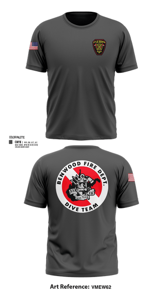 Short Sleeve Performance Shirt, Benwood Fire/dive, Fire Department, Teamtime, Team time, sublimation, custom sports apparel, team uniforms, spirit wear, spiritwear, sports uniforms, custom shirts, team store, custom team store, fundraiser sports, apparel fundraiser