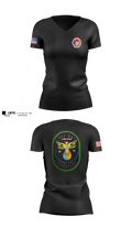 Haz Mat 2 Environmental Fire Rescue Company Women's Short Sleeve V-neck Shirt - 3