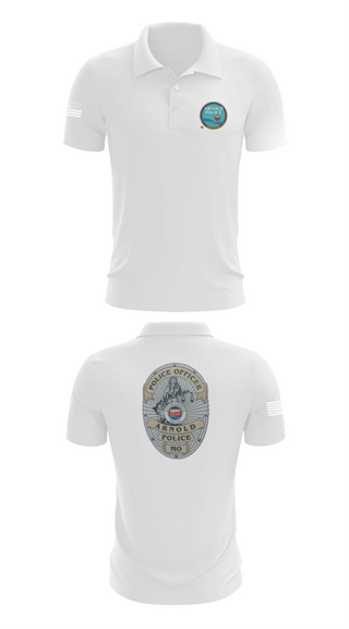Short Sleeve Performance Polo, Arnold, Police, Teamtime, Team time, sublimation, custom sports apparel, team uniforms, spirit wear, spiritwear, sports uniforms, custom shirts, team store, custom team store, fundraiser sports, apparel fundraiser