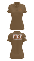 Orange County Rural District 1 Fire Department 66539276 Women's Short Sleeve Performance Polo  - 15