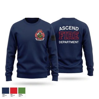 Crew Neck Sweatshirt, Ascend Fire Department, Fire Department, Teamtime, Team time, sublimation, custom sports apparel, team uniforms, spirit wear, spiritwear, sports uniforms, custom shirts, team store, custom team store, fundraiser sports, apparel fundraiser