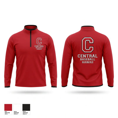 Central Baseball Hawaii Quarter Zip Jacket - 1
