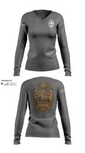 SERVICES DIV. Women's Long Sleeve V-neck Shirt - 21