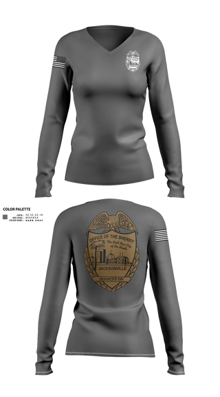 Womens Long Sleeve Vneck Shirt, SERVICES DIV., Police, Teamtime, Team time, sublimation, custom sports apparel, team uniforms, spirit wear, spiritwear, sports uniforms, custom shirts, team store, custom team store, fundraiser sports, apparel fundraiser