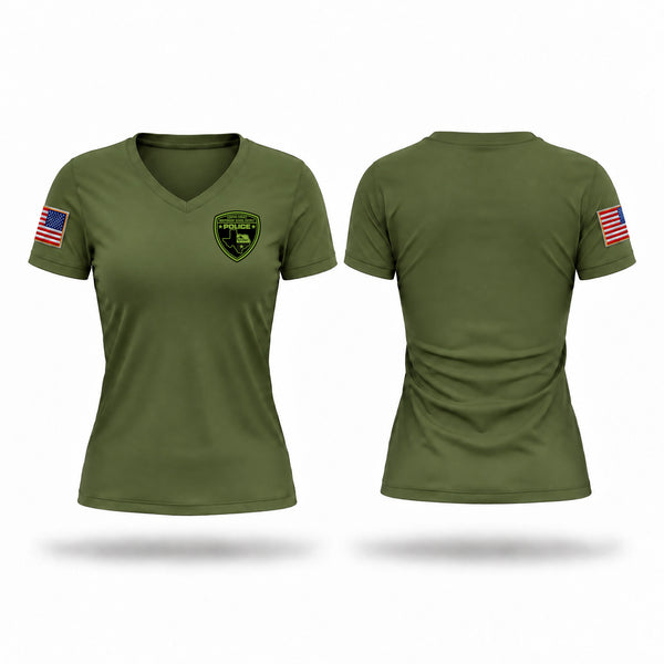 CCISDPD 52102724 Women's Short Sleeve V-neck Shirt - 1