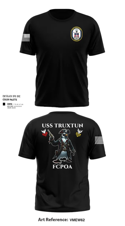 USS TRUXTUN DDG 103 86868328 Old School Cotton Feel Shirt - 30
