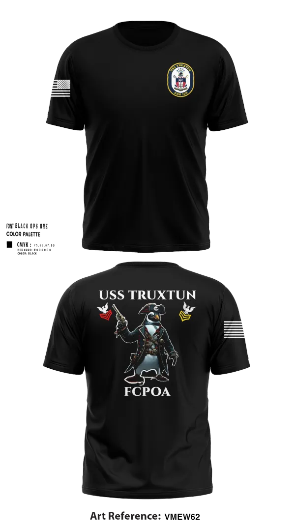 Old School Cotton Feel Shirt, USS TRUXTUN DDG 103, Navy, Teamtime, Team time, sublimation, custom sports apparel, team uniforms, spirit wear, spiritwear, sports uniforms, custom shirts, team store, custom team store, fundraiser sports, apparel fundraiser