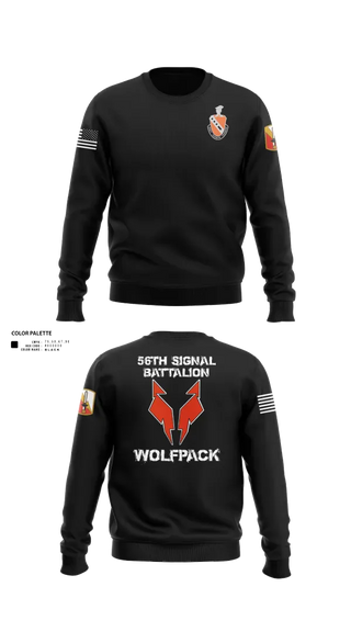 Crew Neck Sweatshirt, 56th Signal Battalion, Army, Teamtime, Team time, sublimation, custom sports apparel, team uniforms, spirit wear, spiritwear, sports uniforms, custom shirts, team store, custom team store, fundraiser sports, apparel fundraiser