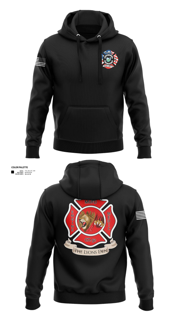 Hoodie, Company 52, Fire Department, Teamtime, Team time, sublimation, custom sports apparel, team uniforms, spirit wear, spiritwear, sports uniforms, custom shirts, team store, custom team store, fundraiser sports, apparel fundraiser