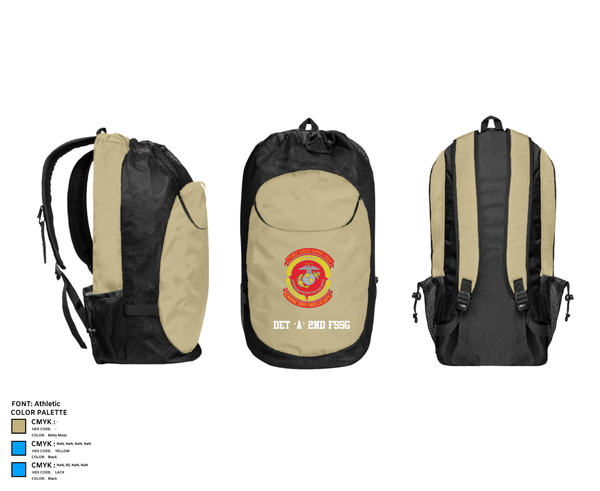 Gear Bag, Det ‘A’ 2nd FSSG, , Teamtime, Team time, sublimation, custom sports apparel, team uniforms, spirit wear, spiritwear, sports uniforms, custom shirts, team store, custom team store, fundraiser sports, apparel fundraiser