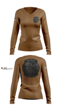 Whitman County Sheriff's Office Corrections 85641181 Women's Long Sleeve V-neck Shirt - 100