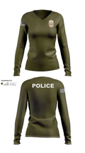 FOREST ACRES POLICE DEPARTMENT 85574925 Women's Long Sleeve V-neck Shirt - 23