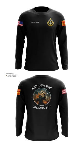 Long Sleeve Performance Shirt, HHB, 31st ADA BDE, , Teamtime, Team time, sublimation, custom sports apparel, team uniforms, spirit wear, spiritwear, sports uniforms, custom shirts, team store, custom team store, fundraiser sports, apparel fundraiser