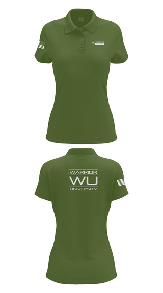 Womens Short Sleeve Performance Polo, Warrior University, , Teamtime, Team time, sublimation, custom sports apparel, team uniforms, spirit wear, spiritwear, sports uniforms, custom shirts, team store, custom team store, fundraiser sports, apparel fundraiser