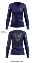 Fairfield Township Police 22913283 Women's Long Sleeve V-neck Shirt - 1