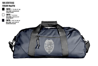 Duffle Bag, Fowler Police Department, Police, Teamtime, Team time, sublimation, custom sports apparel, team uniforms, spirit wear, spiritwear, sports uniforms, custom shirts, team store, custom team store, fundraiser sports, apparel fundraiser