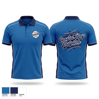 Short Sleeve Performance Polo, Coastal Bay, Softball, Teamtime, Team time, sublimation, custom sports apparel, team uniforms, spirit wear, spiritwear, sports uniforms, custom shirts, team store, custom team store, fundraiser sports, apparel fundraiser