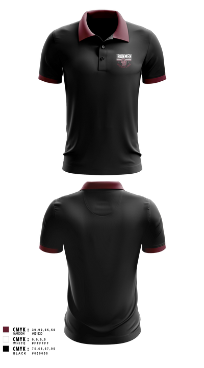 Don Bosco Ironmen Wrestling Short Sleeve Performance Polo - 2