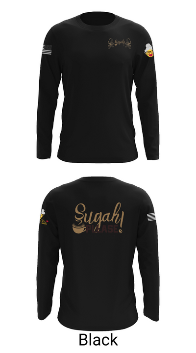 Sugah Please Breakfast Brunch Bar 84715642 Long Sleeve Performance Shirt 26