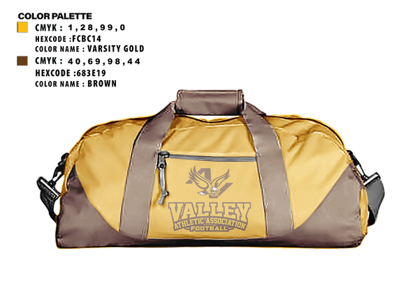 Duffle Bag, Valley Athletic Association Football, , Teamtime, Team time, sublimation, custom sports apparel, team uniforms, spirit wear, spiritwear, sports uniforms, custom shirts, team store, custom team store, fundraiser sports, apparel fundraiser
