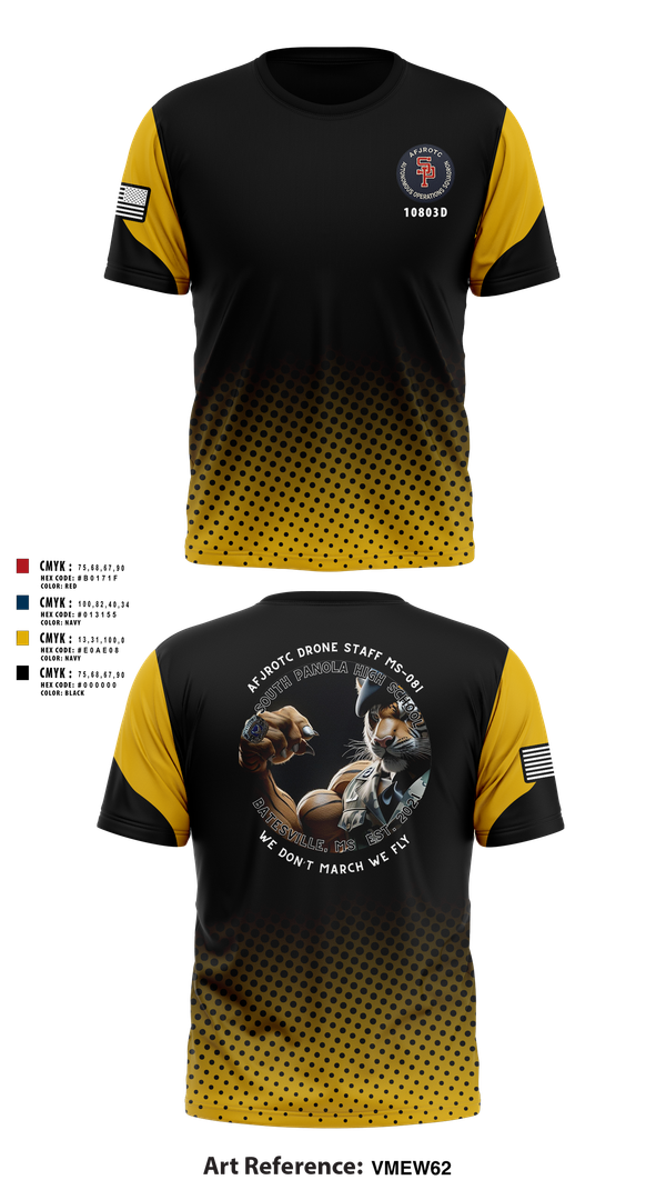 Short Sleeve Performance Shirt, AFJROTC MS-081 DRONE TEAM, , Teamtime, Team time, sublimation, custom sports apparel, team uniforms, spirit wear, spiritwear, sports uniforms, custom shirts, team store, custom team store, fundraiser sports, apparel fundraiser