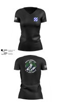D Co. 2-3 AVN REGT “Dragons”  Women's Short Sleeve V-neck Shirt - 100