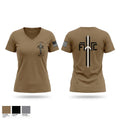 222nd MP Co Women's Short Sleeve V-neck Shirt - 1