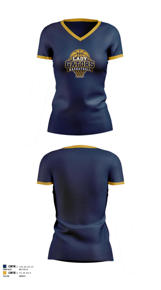 Womens Short Sleeve Vneck Shirt, Land O Lakes Lady Gators, Women's Basketball, Teamtime, Team time, sublimation, custom sports apparel, team uniforms, spirit wear, spiritwear, sports uniforms, custom shirts, team store, custom team store, fundraiser sports, apparel fundraiser