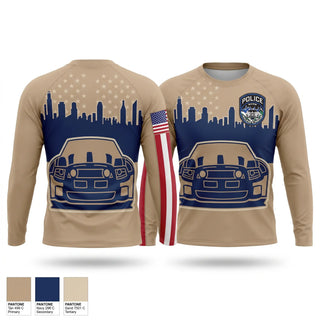 Long Sleeve Performance Shirt, NYPD Auto Crime, Police, Teamtime, Team time, sublimation, custom sports apparel, team uniforms, spirit wear, spiritwear, sports uniforms, custom shirts, team store, custom team store, fundraiser sports, apparel fundraiser
