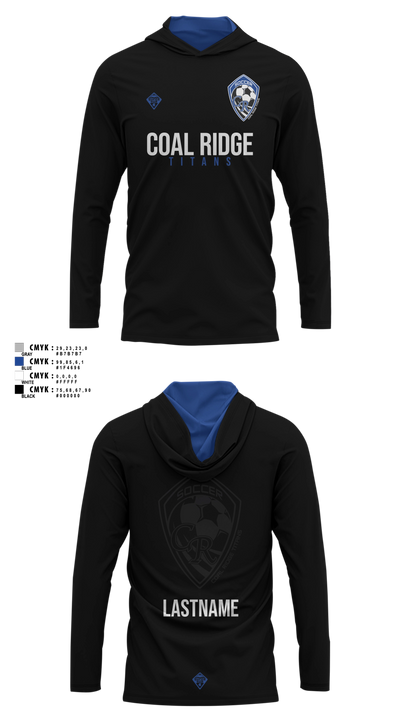 Coal Ridge HS Boys Soccer Long Sleeve hooded sunshirt - 9